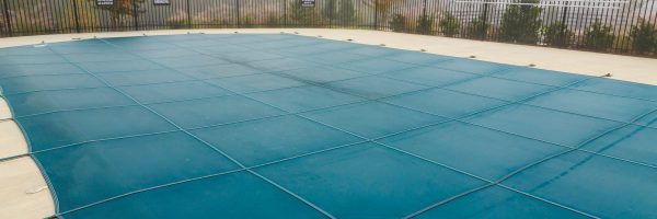 Pool Cover in Fog pool cover